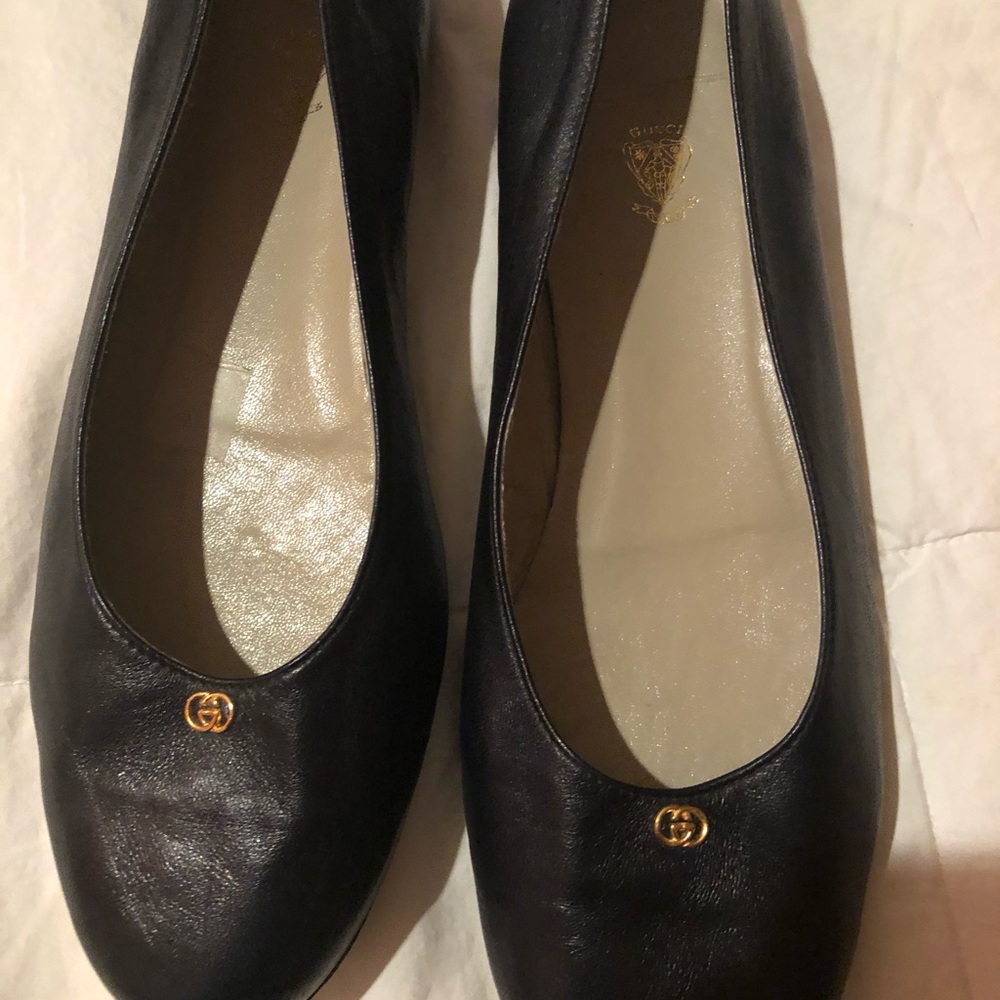 Gucci Dark Navy Ballet Slippers